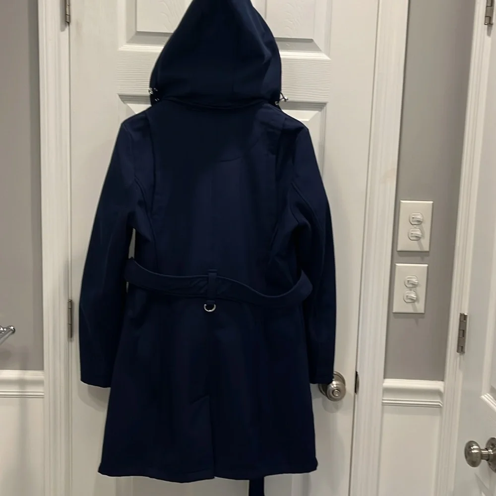 Calvin Klein Women's  Blue Trench Coat - Picture 7 of 10